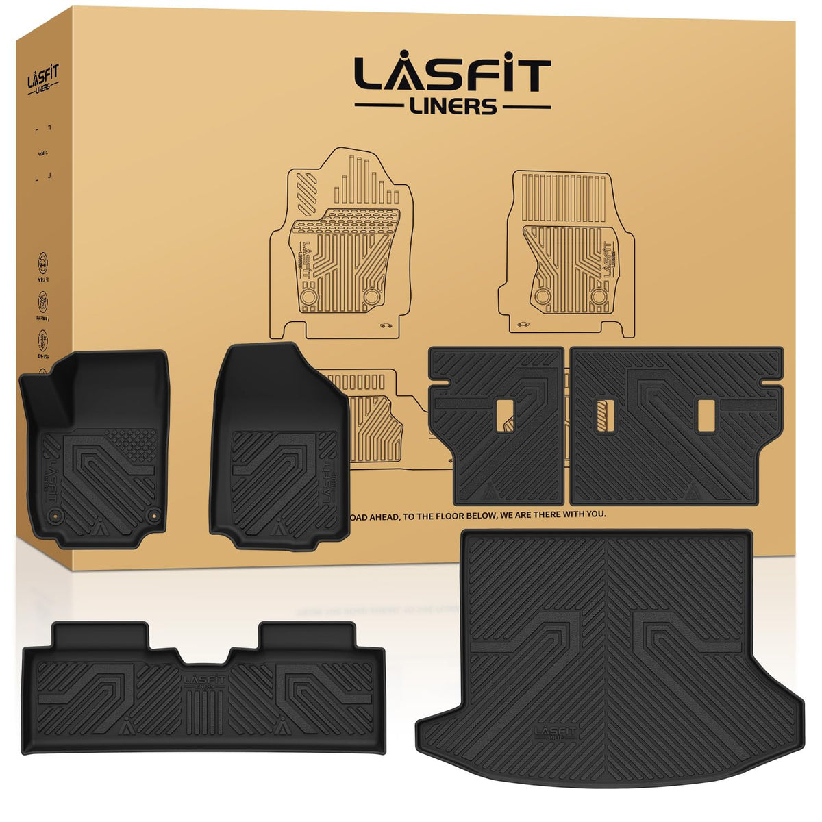 LASFIT Floor Mats for Chevy Equinox/GMC Terrain 2026 2025 2027(Gas Only)