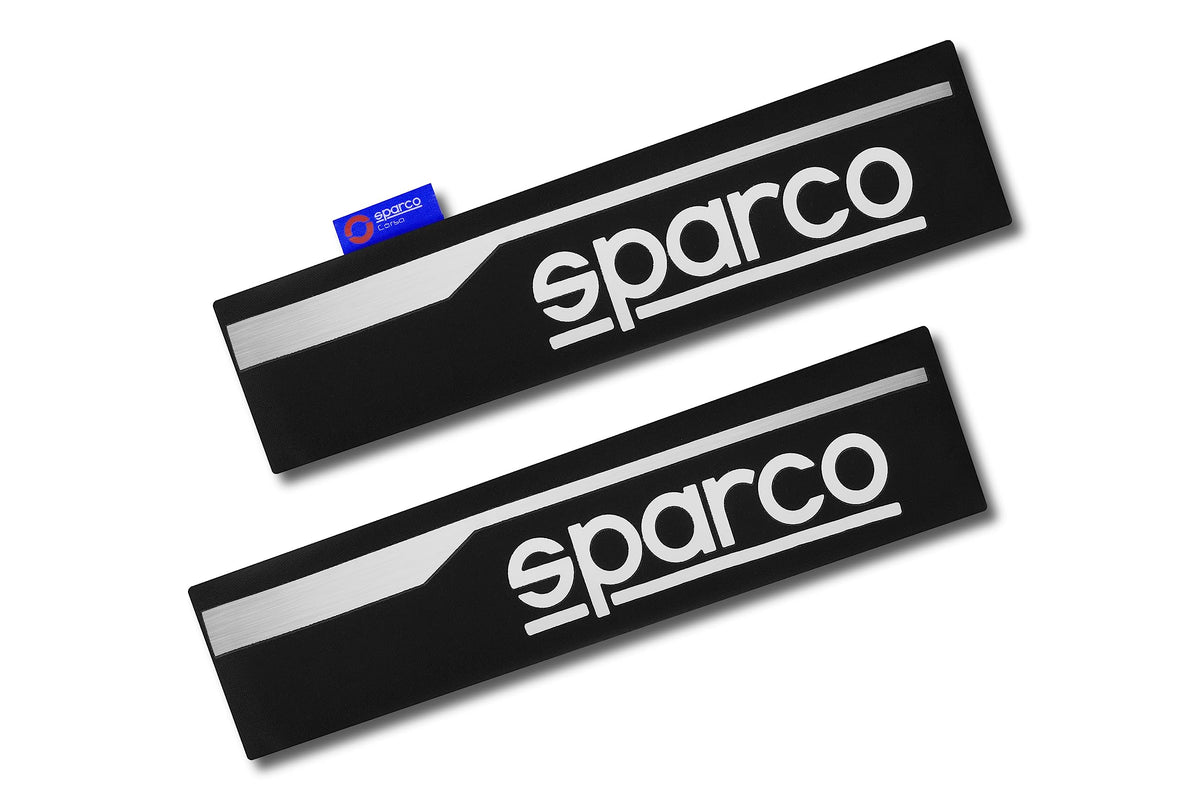 Sparco SPC1204RD Seat Belt Padding Protector Car Travel, 2 Units, Rosso, Red