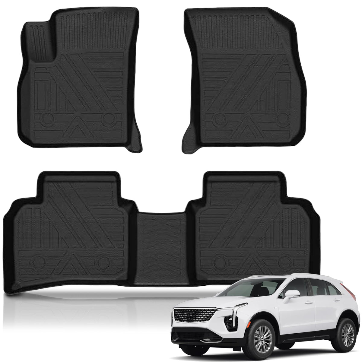 KUST Custom Fit Floor Mats for 2019-2025 2026 Nissan Altima Accessories All Weather Floor Mat Carpet Liners Front Rear 2 Row Seat Black Liner TPE