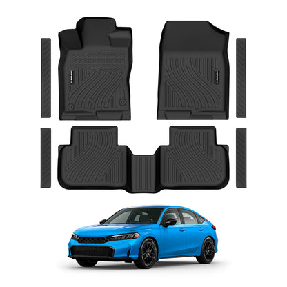 Floor Mats & Trunk Mat for Honda Civic Gas Sedan 2006-2011(Not for Coupe)