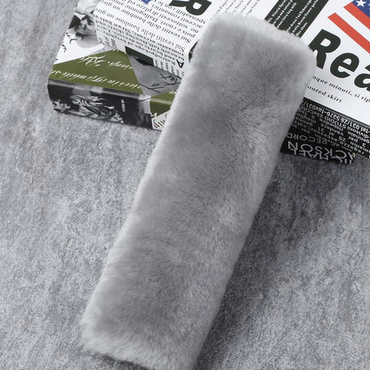 OGLAND 2 Pack Sheepskin Car Seat Belt Cover Pads | Wool Seatbelt Cushions
