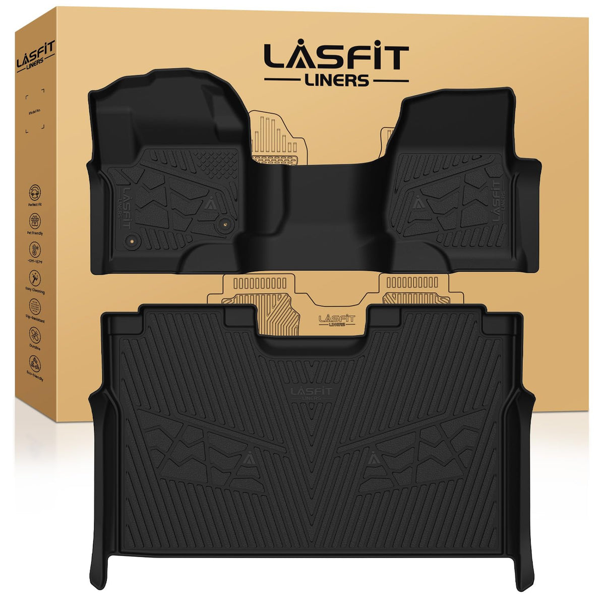 LASFIT Floor Mats for Ford Mustang Mach-E 2026 2025 2024 2023 2022 2021