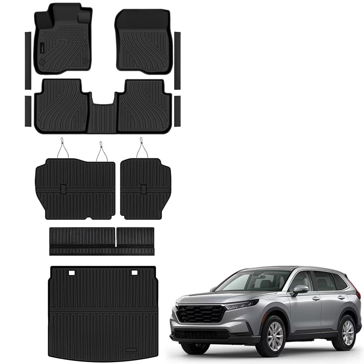 AUXKO All Weather Floor Mats for Honda Accord Sedan 2013-2017