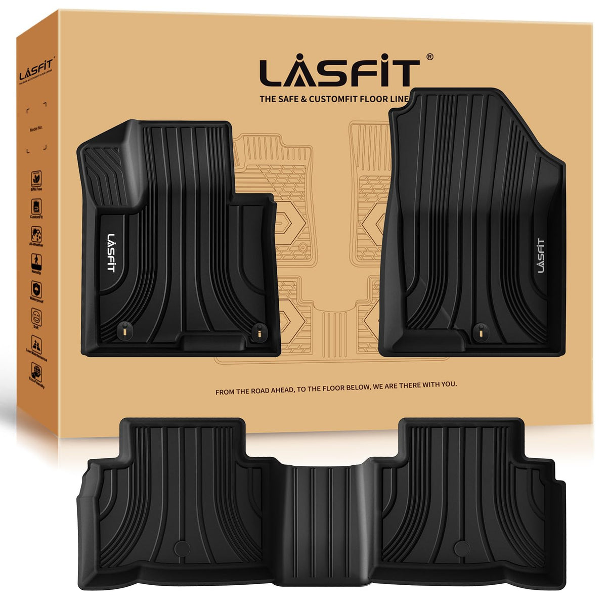 LASFIT Floor Mats for KIA EV9 6-Seat 2026 2025 2024
