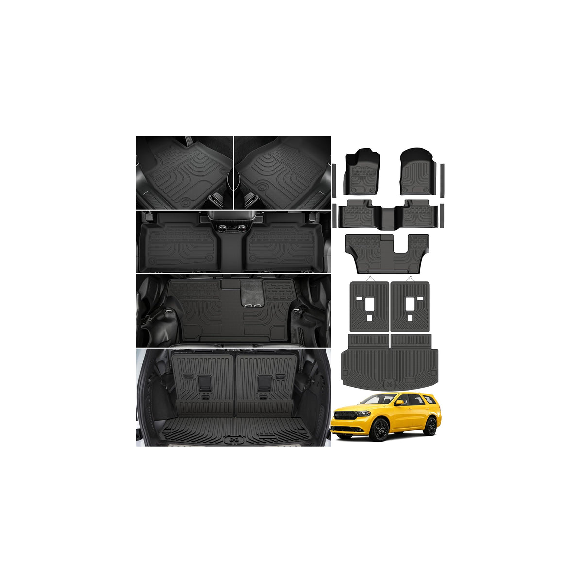 KUST Custom Fit Floor Mats for 2019-2025 2026 Nissan Altima Accessories All Weather Floor Mat Carpet Liners Front Rear 2 Row Seat Black Liner TPE