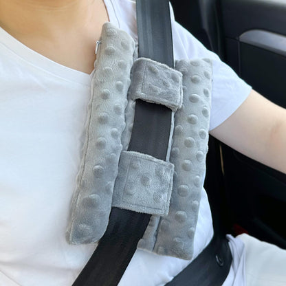 Chemo Port Pillows for Patients Seatbelt, Chemo Port Protector Pacemaker Seat Belt Cushion, Chemotherapy Must Haves Chemo Gifts Men Women Cancer, Minky Dot Gray