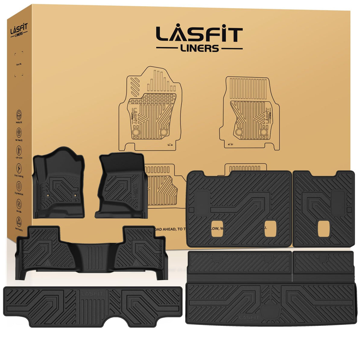LASFIT Floor Mats for Chevy Equinox/GMC Terrain 2026 2025 2027(Gas Only)