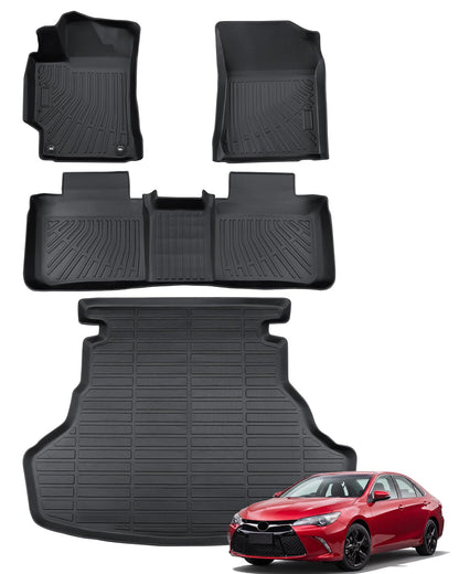 for Toyota Sienna 2013-2020 Floor Mats Cargo Liner Trunk Mat (8 Seater)