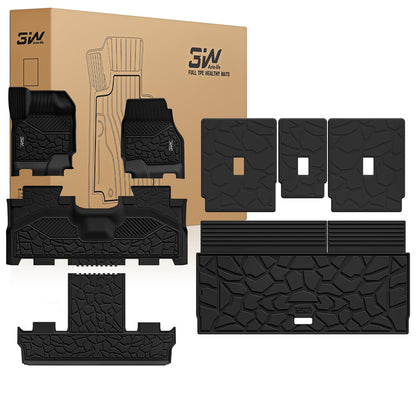 3W Floor Mats for Chevrolet Chevy Colorado/GMC Canyon Crew Cab 2023-2026