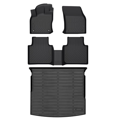 HAFIDI® Floor Mats & Cargo Liner Set Fit for 2023-2027 Kia NIRO & NIRO Hybrid (Not for NIRO EV &NIRO PHEV) All Weather Protection TPE Anti-Slip Floor Liners Custom Accessories -Black
