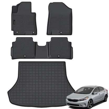 AUXKO Floor Mats Cargo Mat Backrest Mat for 2027 Kia Telluride Hybrid