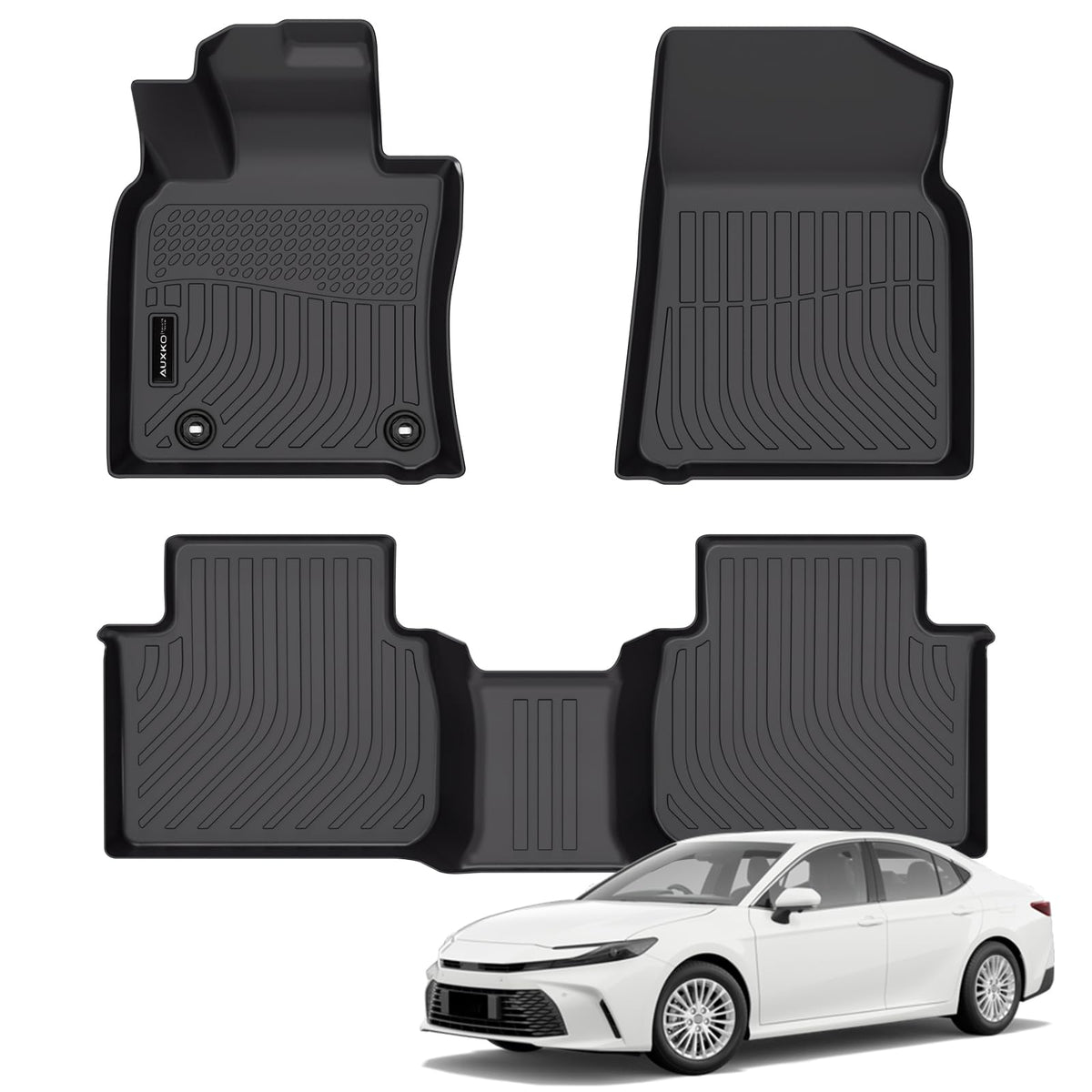 AUXKO All Weather Floor Mats for Toyota Camry 2025 2026 Include Hybrid