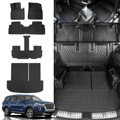 Rongtaod Floor Mats Set for 2021-2026 Kia Sorento 6&7 Seats Accessories