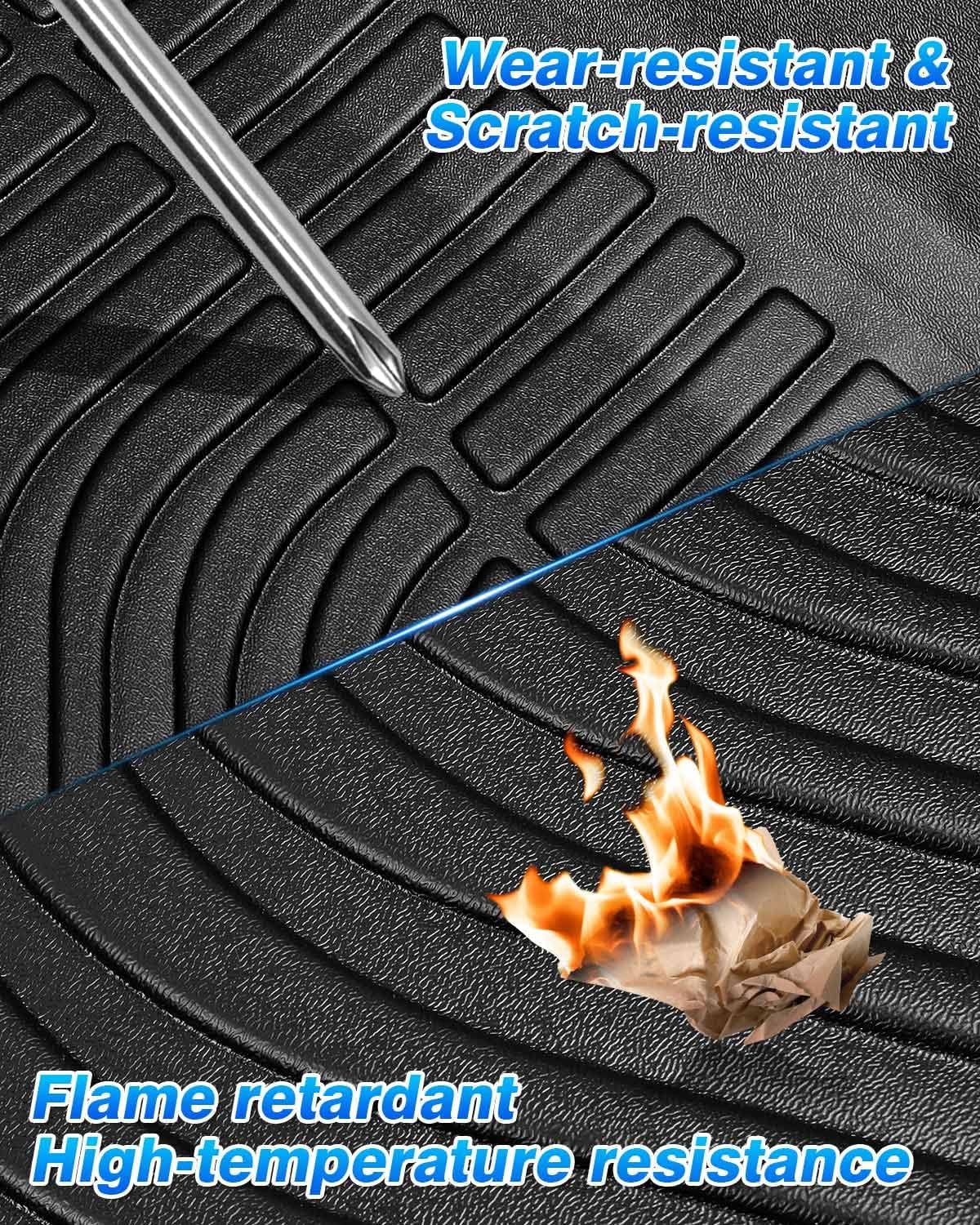 Cartist Floor Mats Fit for Honda HR-V HRV 2023 2024 2025 2026 (Include Hybrid) All Weather Floor Liners Front & 2nd Row Floor Mat for HRV Heavy Duty