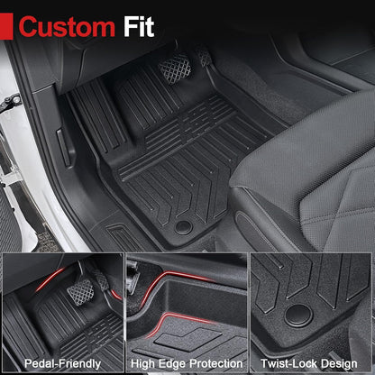 Floor Mats for Volkswagen Atlas 2018-2026 7 Seats Bench Seating