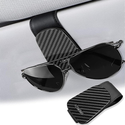 T-carbon Sunglass Holder for Car Sun Visor