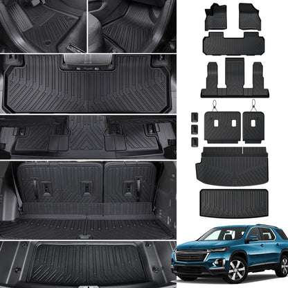 Floor Mats for Dodge Durango 2016-2026 7 Seats w/Bench Seats