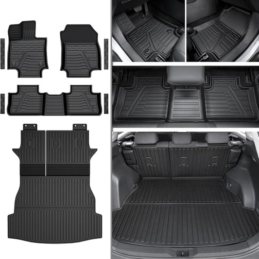 Floor Mats for Toyota RAV4 2019-2025 Hybrid & Gas, with Cargo Mat