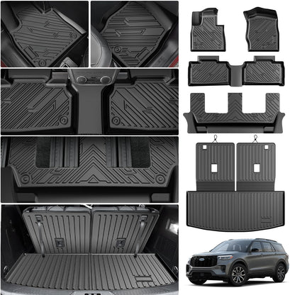 Cartist Floor Mats Fit for Honda HR-V HRV 2023 2024 2025 2026 (Include Hybrid) All Weather Floor Liners Front & 2nd Row Floor Mat for HRV Heavy Duty