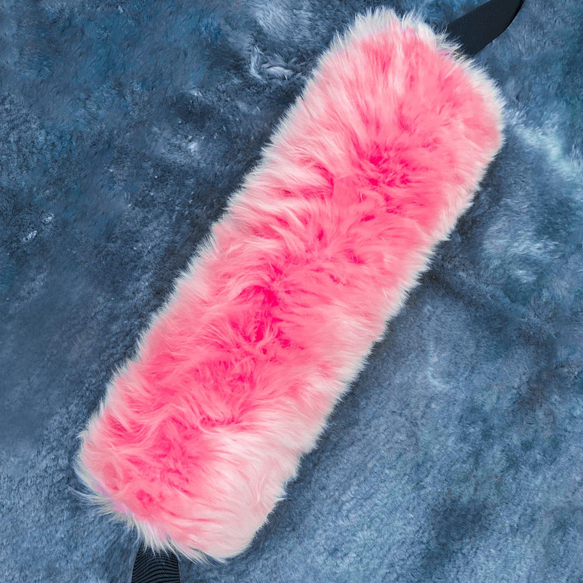 13.4inch 2 Pack Fluffy Sheepskin Seat Belt Cover Pads | Seatbelt Cushions
