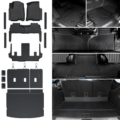 Floor Mats for Dodge Durango 2016-2026 7 Seats w/Bench Seats