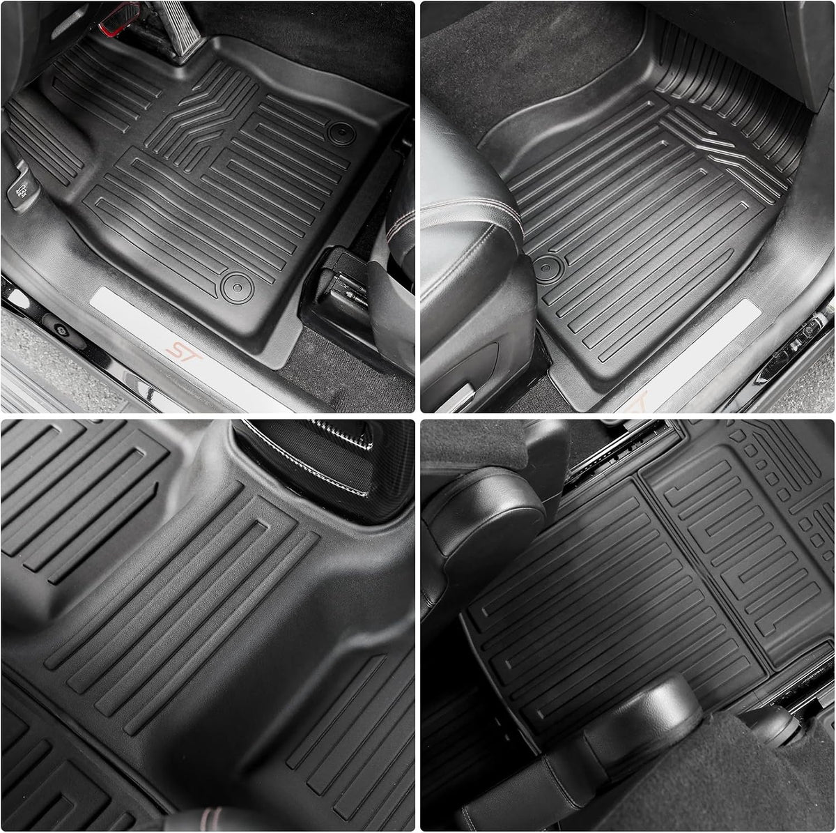 Floor Mats for 2020-2026 Ford Explorer Accessories 6 Seats Set