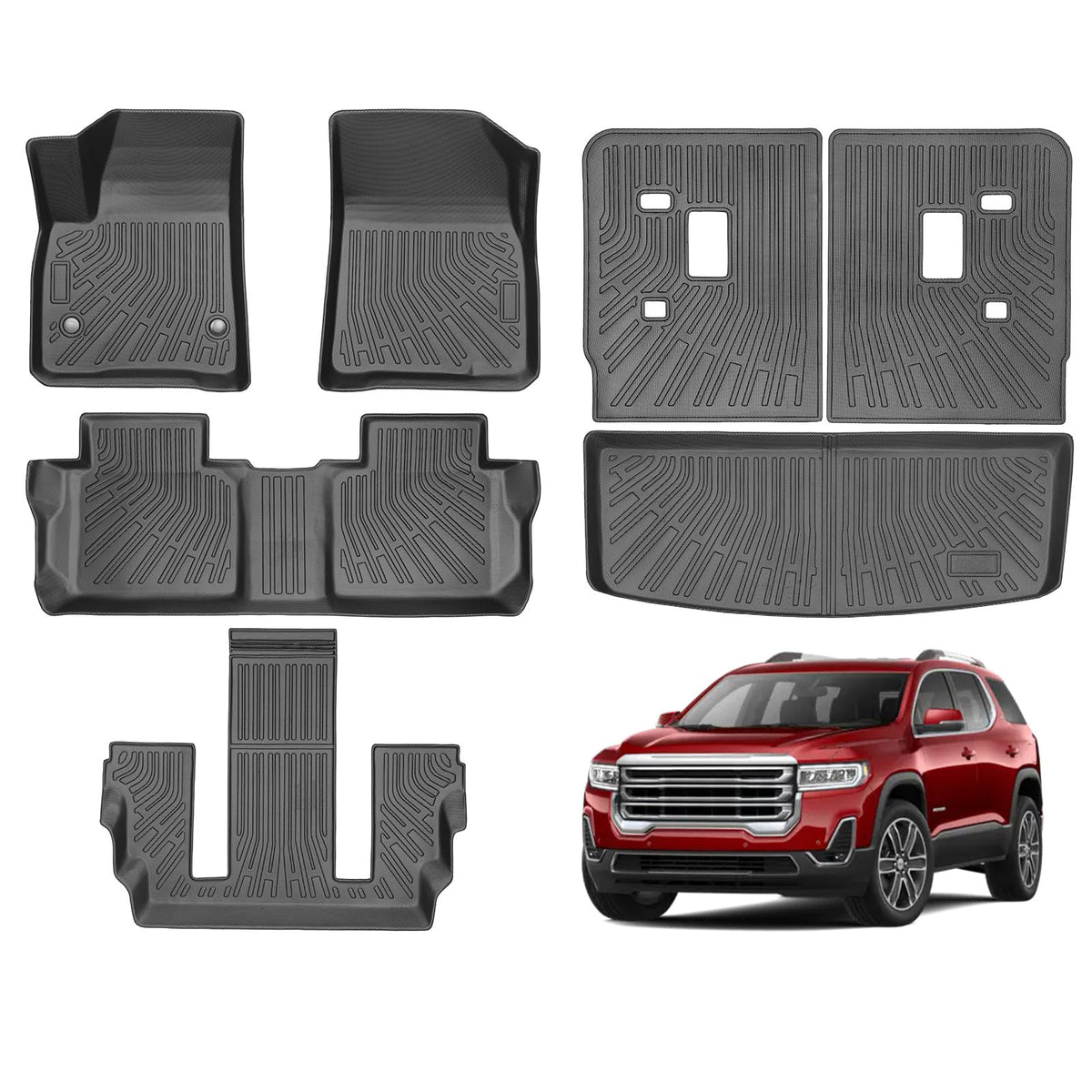 Cartist Floor Mats Fit for Honda HR-V HRV 2023 2024 2025 2026 (Include Hybrid) All Weather Floor Liners Front & 2nd Row Floor Mat for HRV Heavy Duty