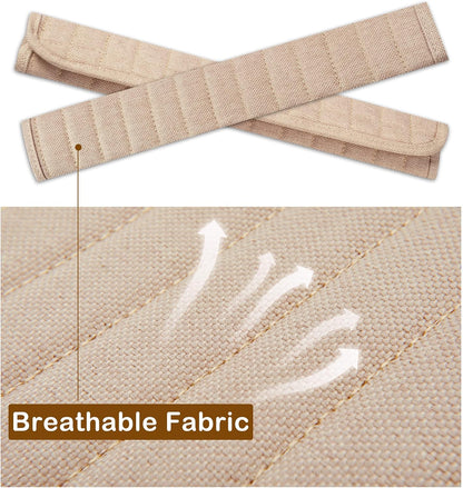 HighnessHwoo Car Seatbelt Covers Cushion Shoulder Pads Protector Sleeve for Adults, Auto Extra Long Seat Belt Strap Cover Decorations for Women, Kids, Honda, Trucks Accessories, 1pc, 15.5in, Black