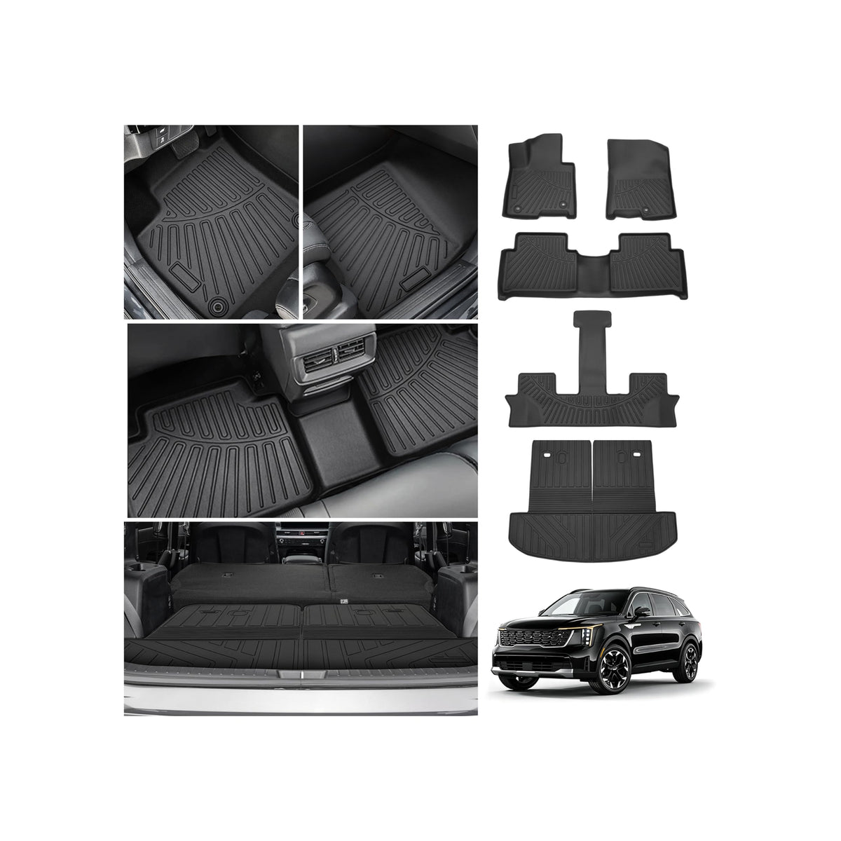 Cartist Floor Mats Fit for Honda HR-V HRV 2023 2024 2025 2026 (Include Hybrid) All Weather Floor Liners Front & 2nd Row Floor Mat for HRV Heavy Duty