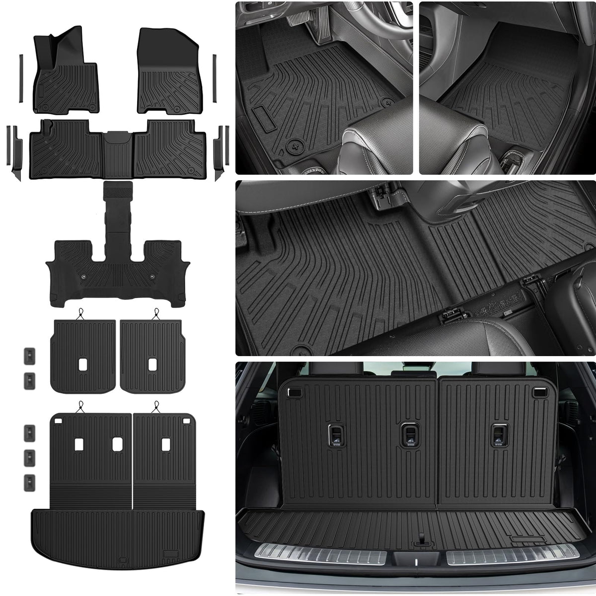 Cartist Floor Mats Fit for Honda HR-V HRV 2023 2024 2025 2026 (Include Hybrid) All Weather Floor Liners Front & 2nd Row Floor Mat for HRV Heavy Duty