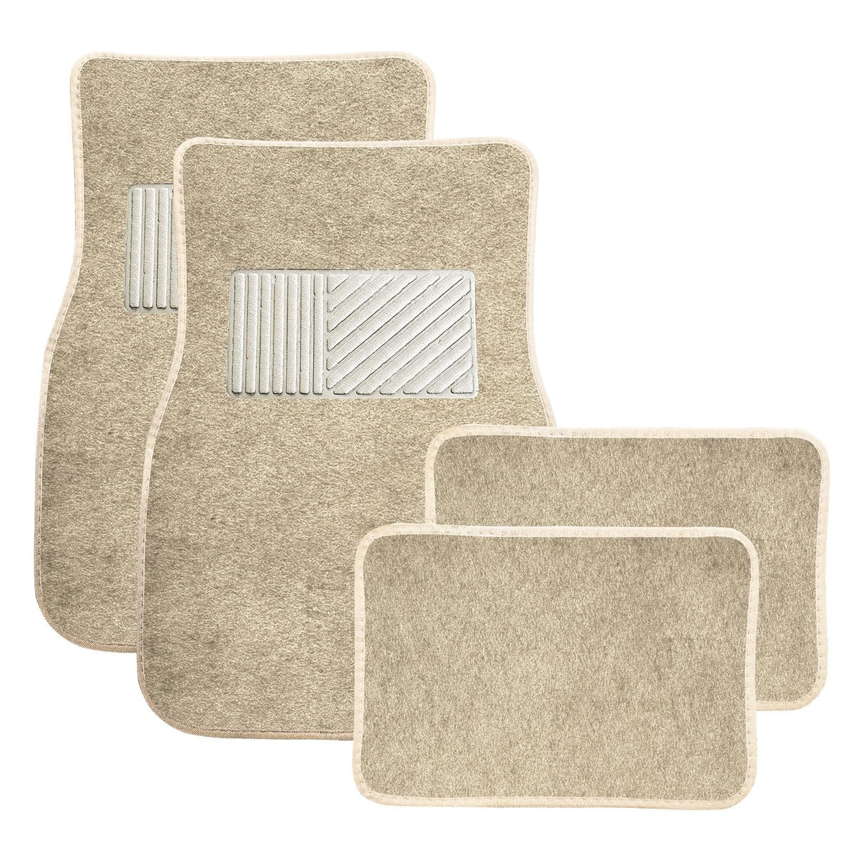 4 PCS Car Floor Mats, Anti-Slip Front & Rear Auto Carpet Pad for All Weather Protection, Waterproof Floor Mat Heavy Duty Protective Pad Universal for Cars Trucks SUVs (Black)