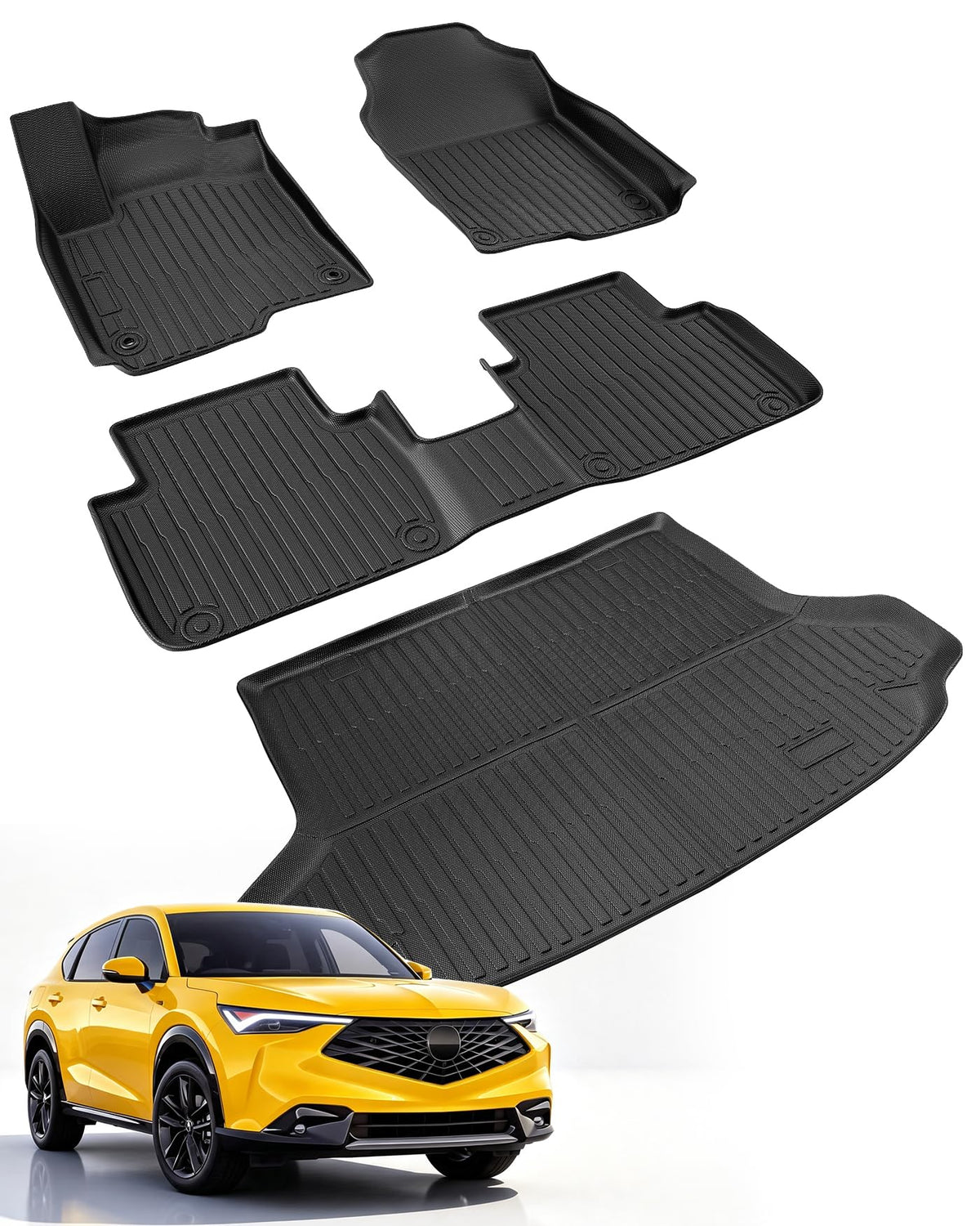 Car Floor Mats for Chevy Equinox for GMC Terrain 2018-2024