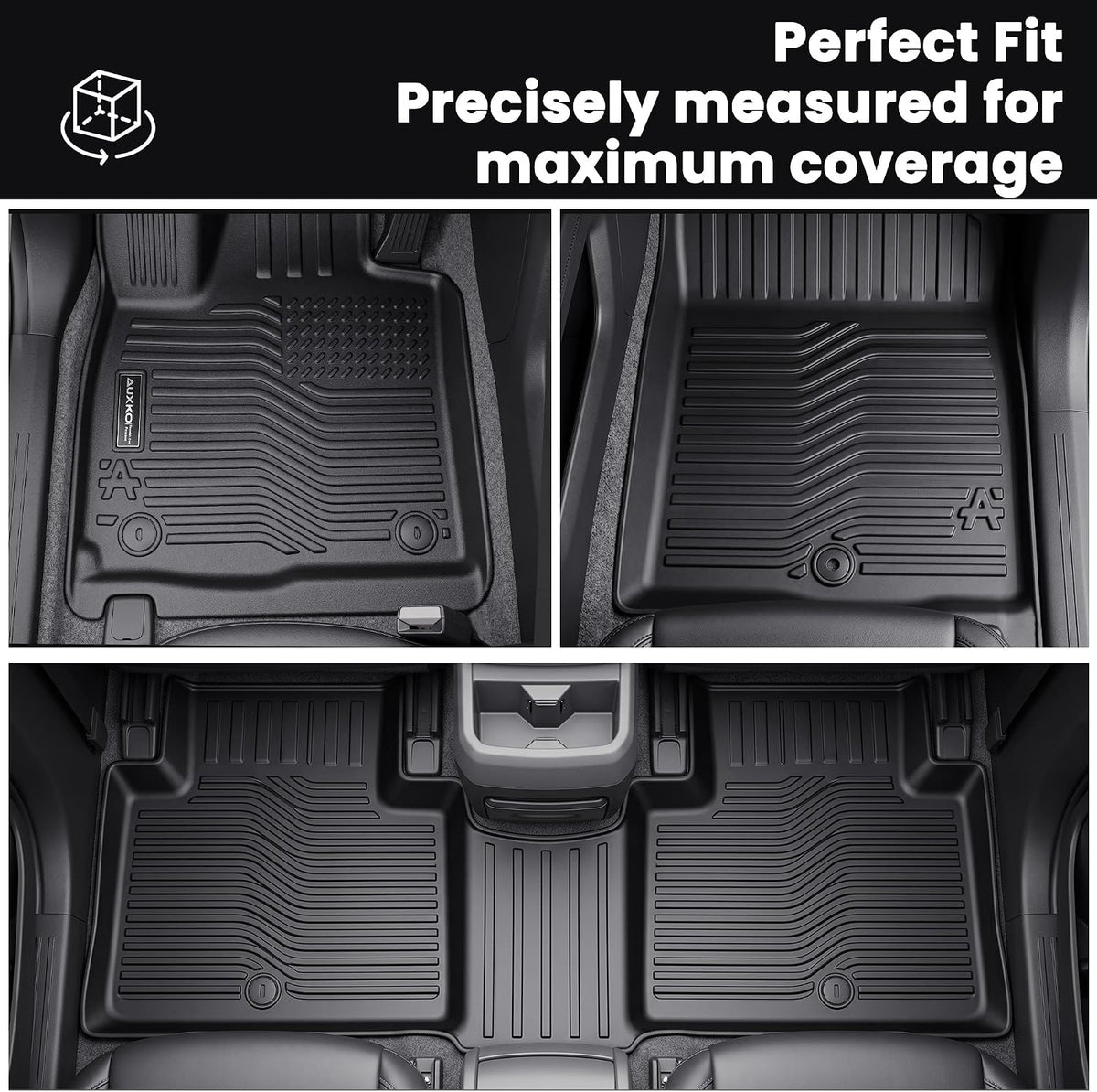 AUXKO Floor Mats Cargo Mat Backrest Mat for 2027 Kia Telluride Hybrid