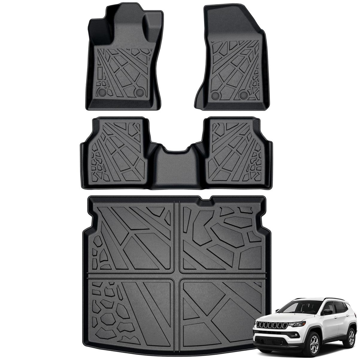 KARPAL Floor Mats for 2017-2026 2027 Chrysler Pacifica 7 Seats (Not Hybrid)