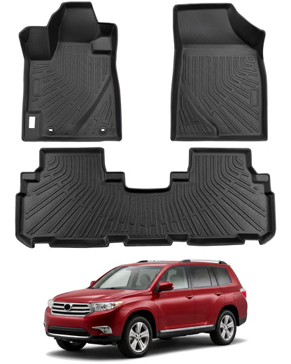 for Toyota Sienna 2013-2020 Floor Mats Cargo Liner Trunk Mat (8 Seater)