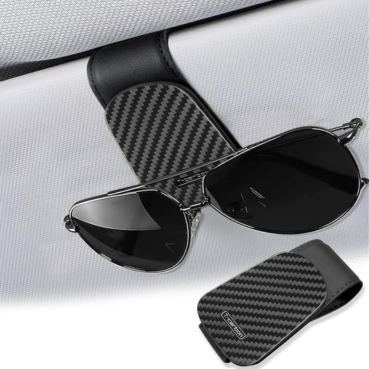 T-carbon Sunglass Holder for Car Sun Visor