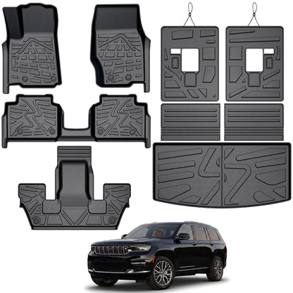 KARPAL Floor Mats for 2017-2026 2027 Chrysler Pacifica 7 Seats (Not Hybrid)