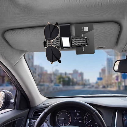 Konohan 8 Pack Sunglasses Holder for Car Visor, Rotational Clip, Silver