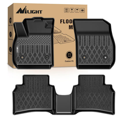 Nilight TPE Floor Mats for Chevy Silverado GMC Sierra Extended Cab