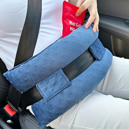 Hysterectomy Pillow Abdominal Surgery Seatbelt Pillows with Pocket Myomectomy Comfort Cushion for Belly Incision Tummy Tuck C-Section Recovery Gifts Women Patients (Minky Black)