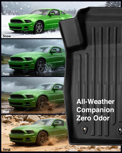 Floor Mats & Cargo Liner for Ford Mustang 2010-2014 (Only Fit Coupe)