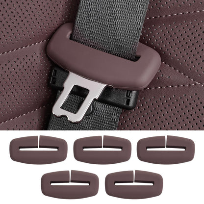 5pcs Car Seat Belt Buckler Cover, Silicon Anti-Scratch Seatbelt Buckler Protector Silencer Clip Holster for BMW Accessories, Car Interior Accessories for Men and Women (5pcs Black)