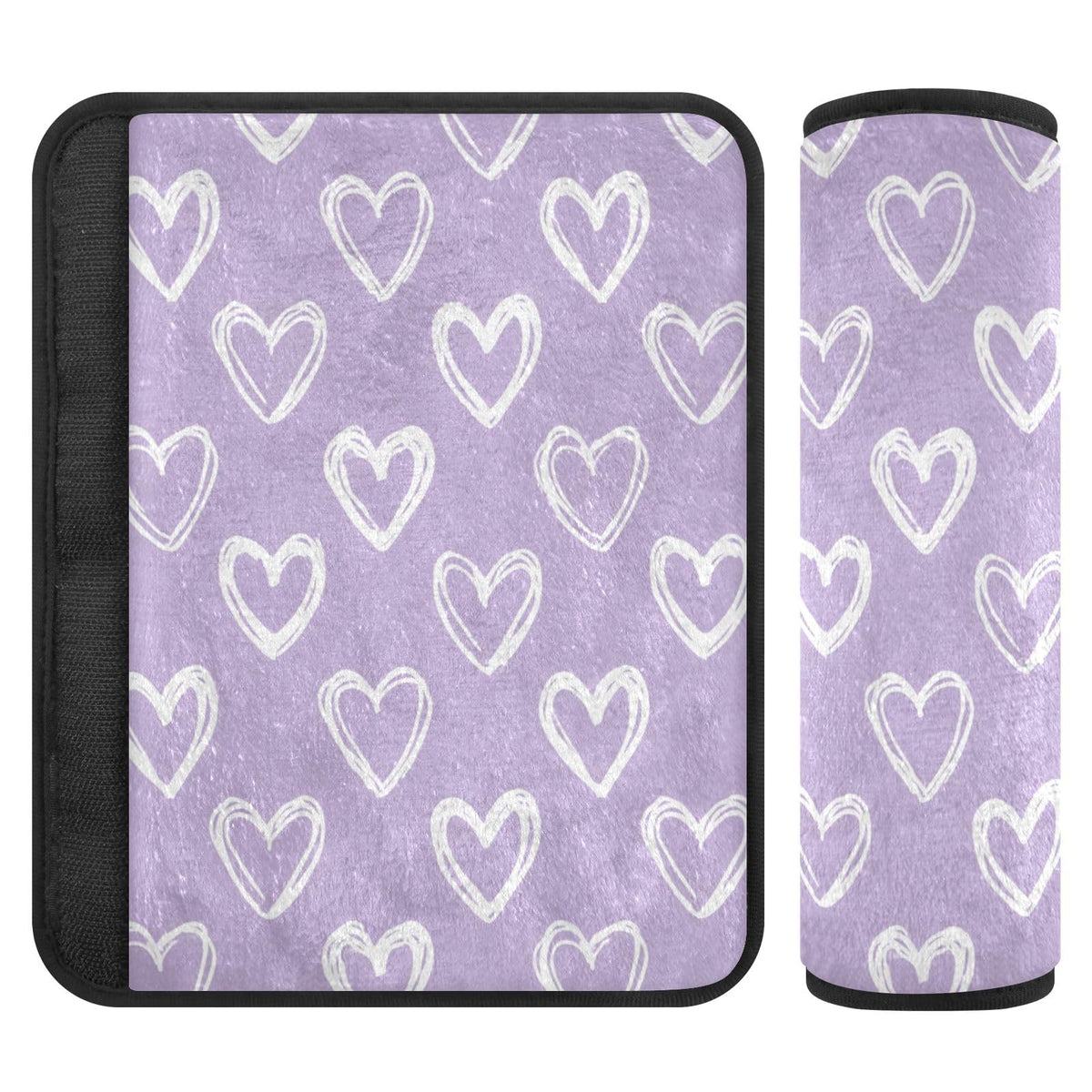 2 Pack Sparkly Silver Stars Seatbelt Covers Seat Belt Cover Pad for Adults Boys Girls Car Seat Strap Covers Pads Cushion Universal Shoulder Strap Pad Protector for Backpack Camera Bag 10x7.7Inch