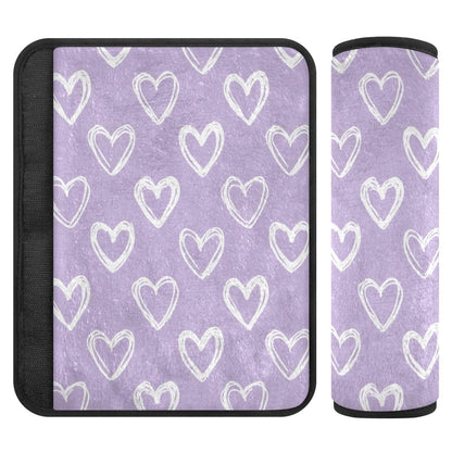 2 Pack Sparkly Silver Stars Seatbelt Covers Seat Belt Cover Pad for Adults Boys Girls Car Seat Strap Covers Pads Cushion Universal Shoulder Strap Pad Protector for Backpack Camera Bag 10x7.7Inch