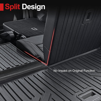 Floor Mats for Volkswagen Atlas 2018-2026 7 Seats Bench Seating