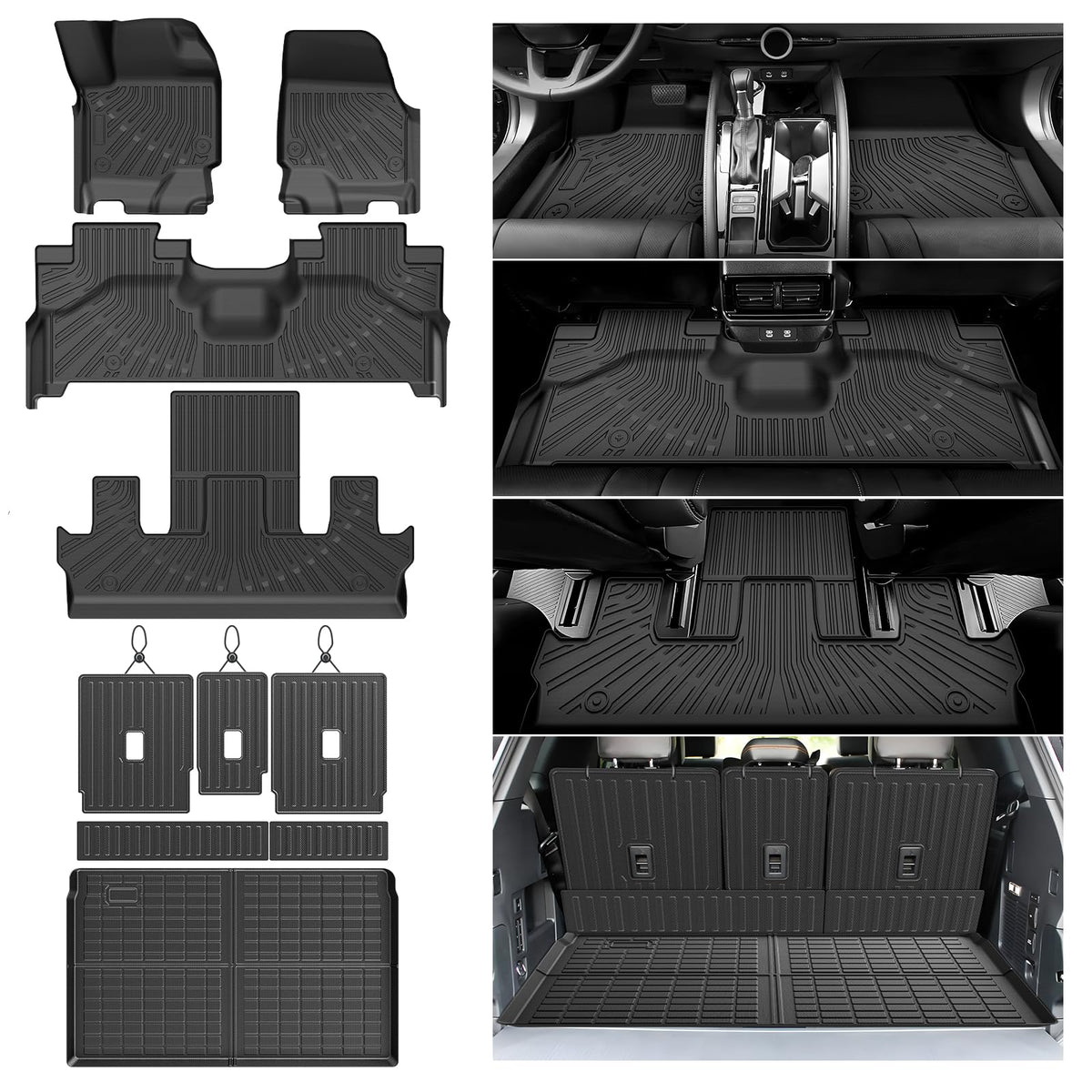 Cartist Floor Mats Fit for Honda HR-V HRV 2023 2024 2025 2026 (Include Hybrid) All Weather Floor Liners Front & 2nd Row Floor Mat for HRV Heavy Duty