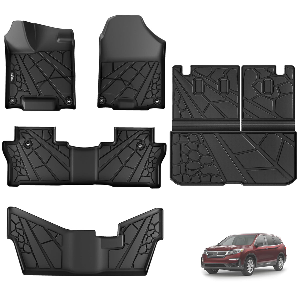KARPAL Floor Mats for Honda Civic 2016-2021 Sedan/Coupe/Type R/Insight