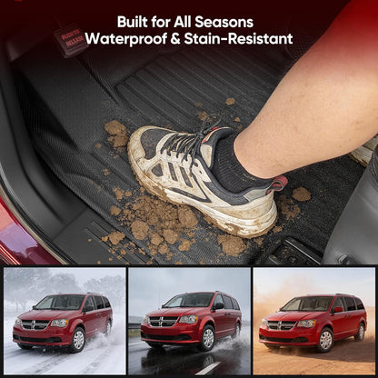 TAPTES Floor Mats for Chrysler Town & Country/Dodge Grand Caravan