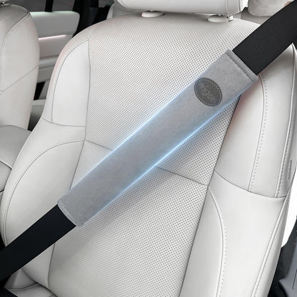 Wigoo Car Seat Belt Covers, Skin-Friendly Suede 2 Pack, 18.9 Inch, Black
