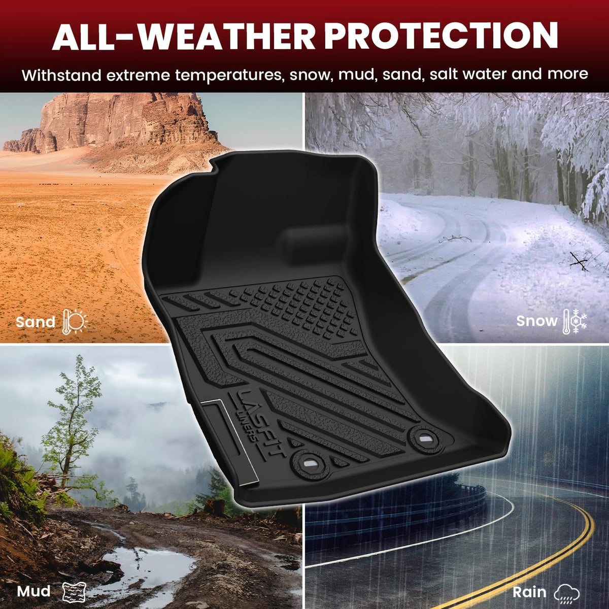LASFIT Floor Mats for Subaru Crosstrek 2023-2018 & Impreza 2023-2017